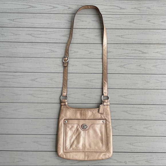 Coach Penelope Crossbody Bag Pewter Pebble Leather F16533 - Picture 2 of 14